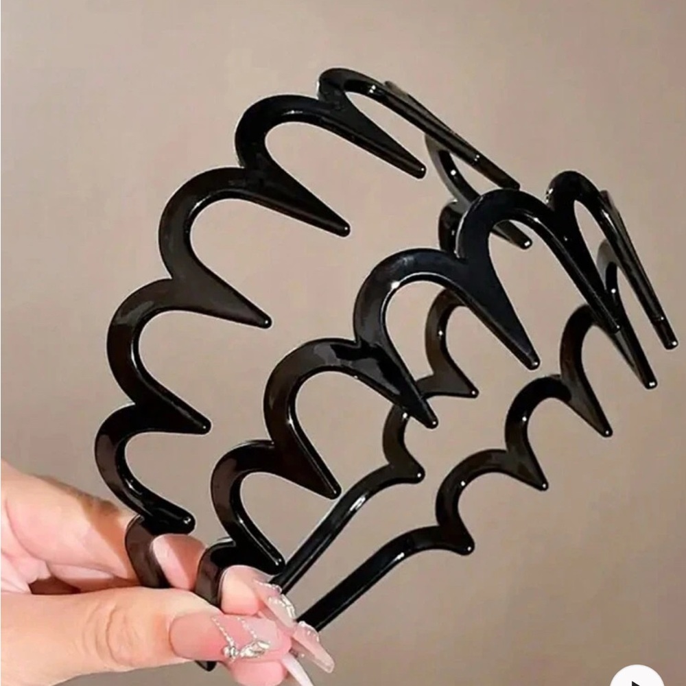 Black Hair Comb Headband